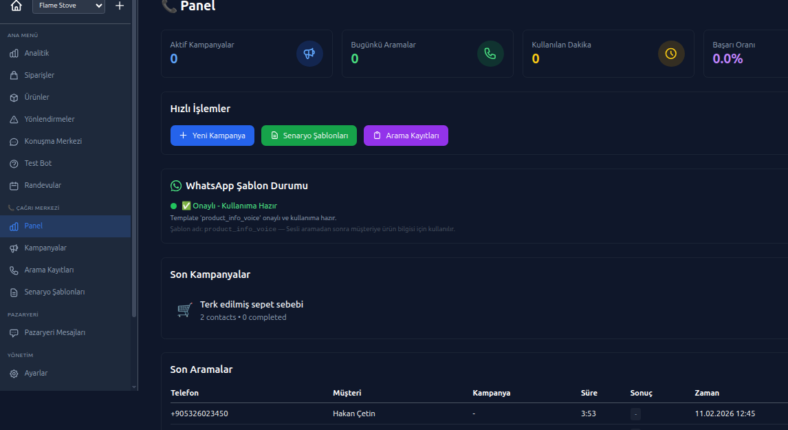 Dashboard Screenshot