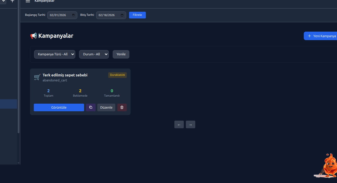 Dashboard Screenshot