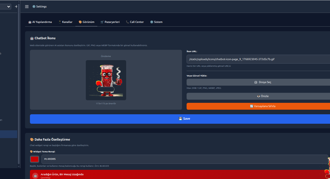 Dashboard Screenshot