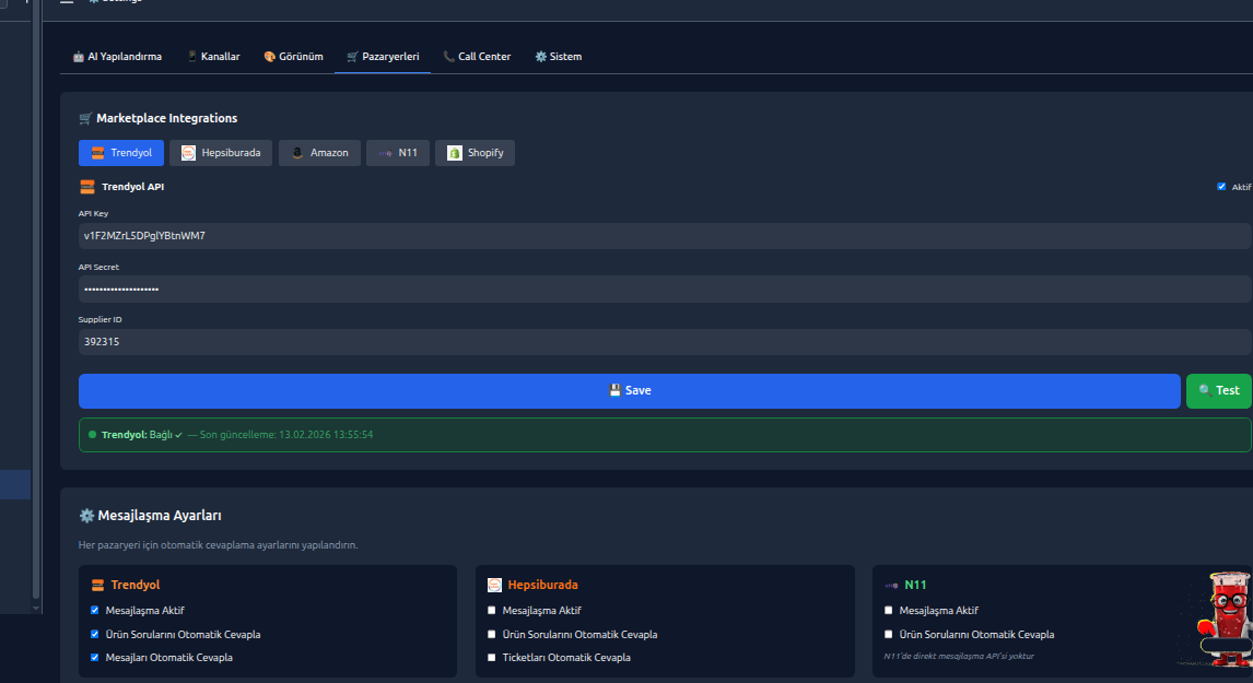 Dashboard Screenshot